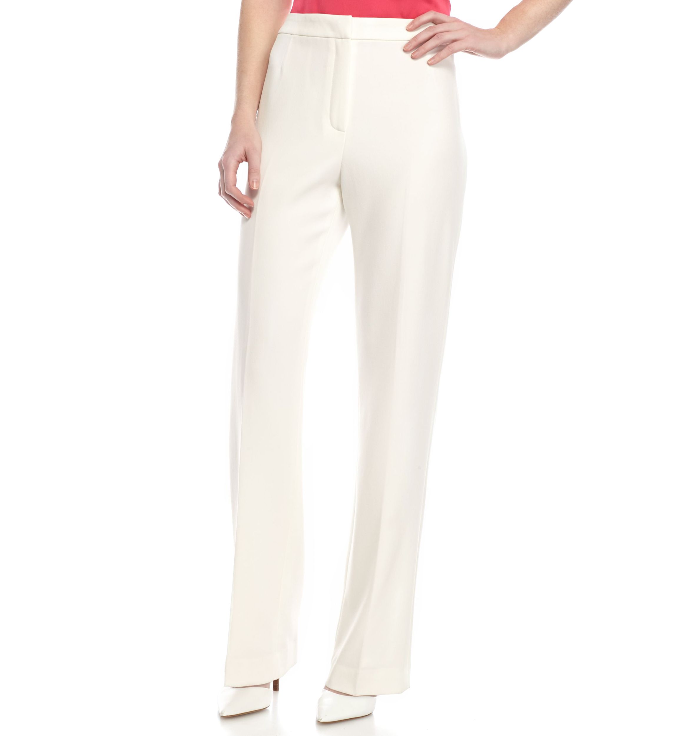 Womens Stretch Crepe Trouser Pants