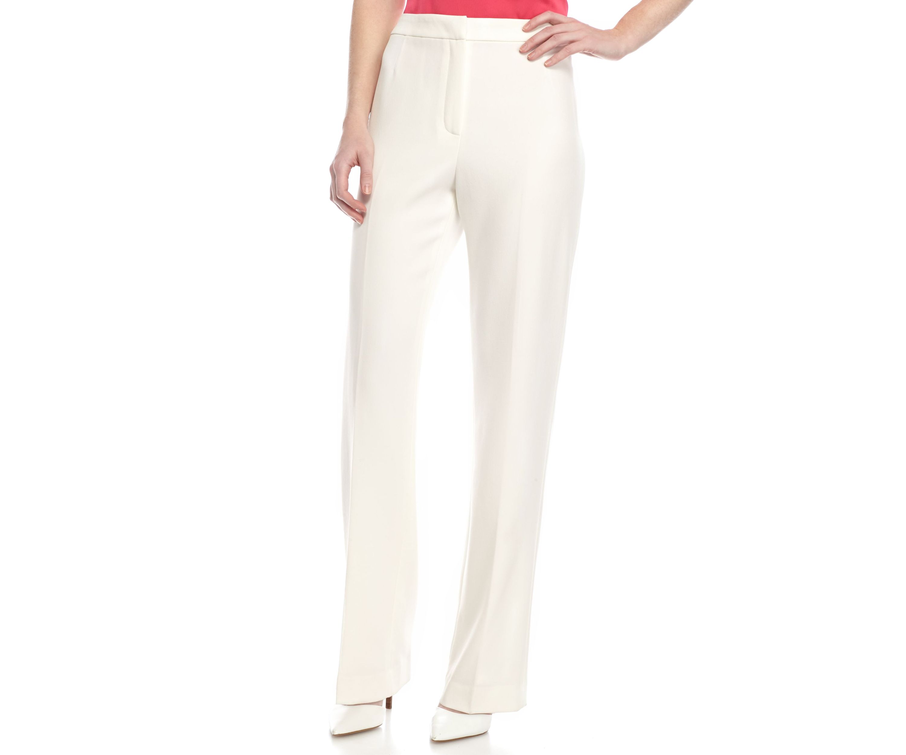 Womens Stretch Crepe Trouser Pants