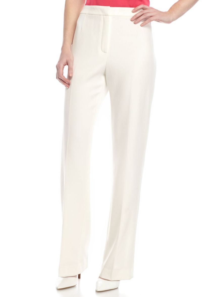 Womens Stretch Crepe Trouser Pants
