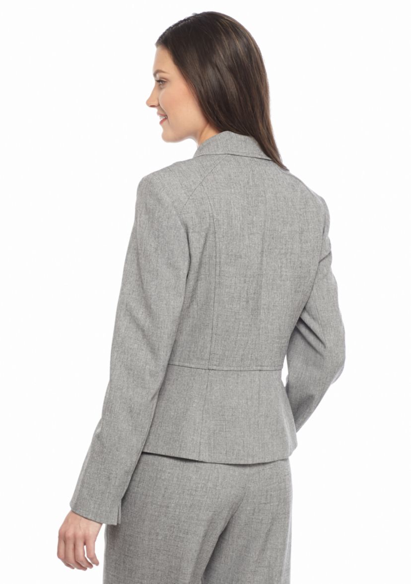 Petite Stretch Crepe Two Button Jacket 