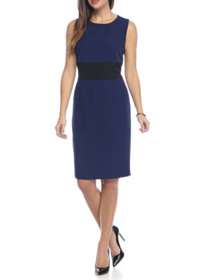 Kasper Colorblock Waist Dress | belk