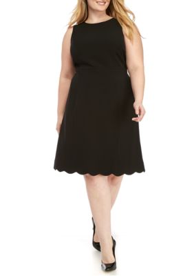 Kasper Plus Size Solid A-line Dress | belk