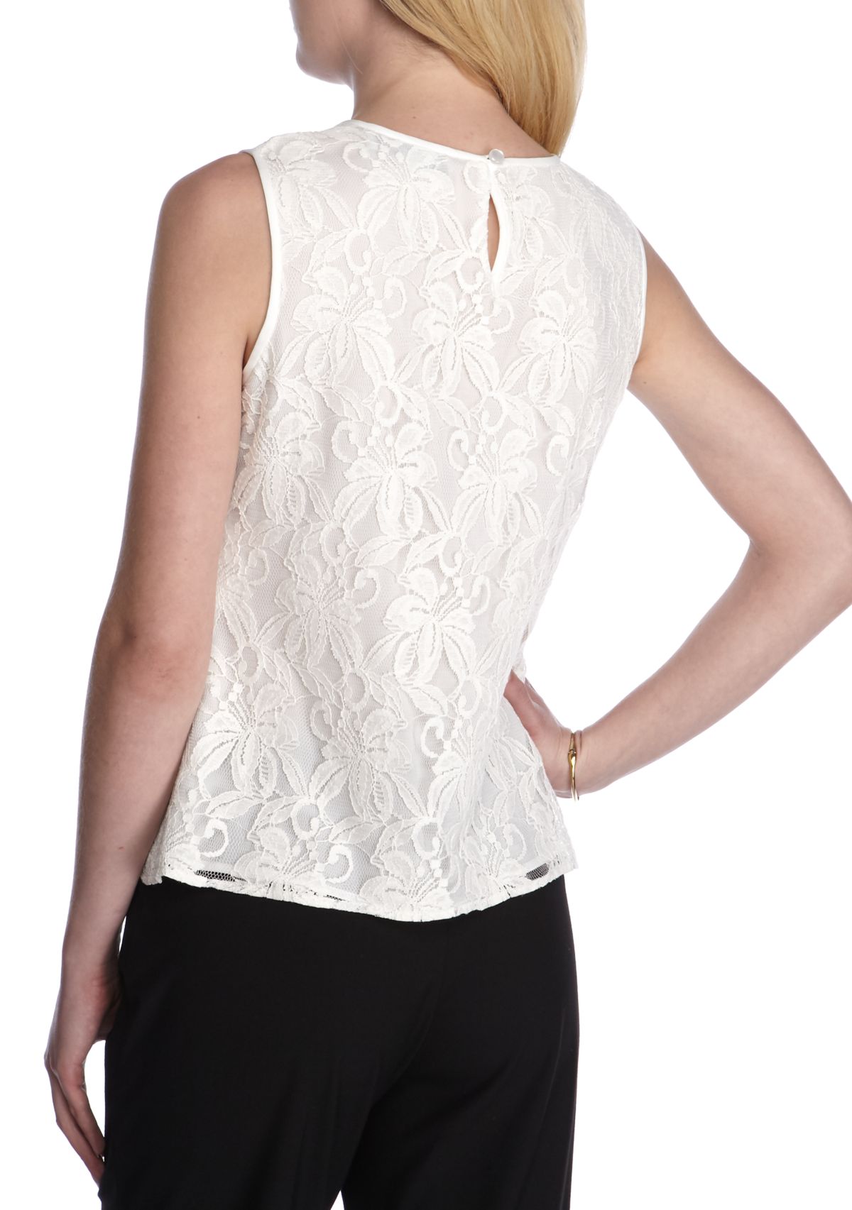 Womens Lace Sleeveless Top