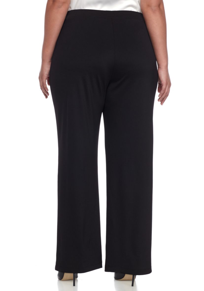 Plus Size Wide Leg Knit Pant