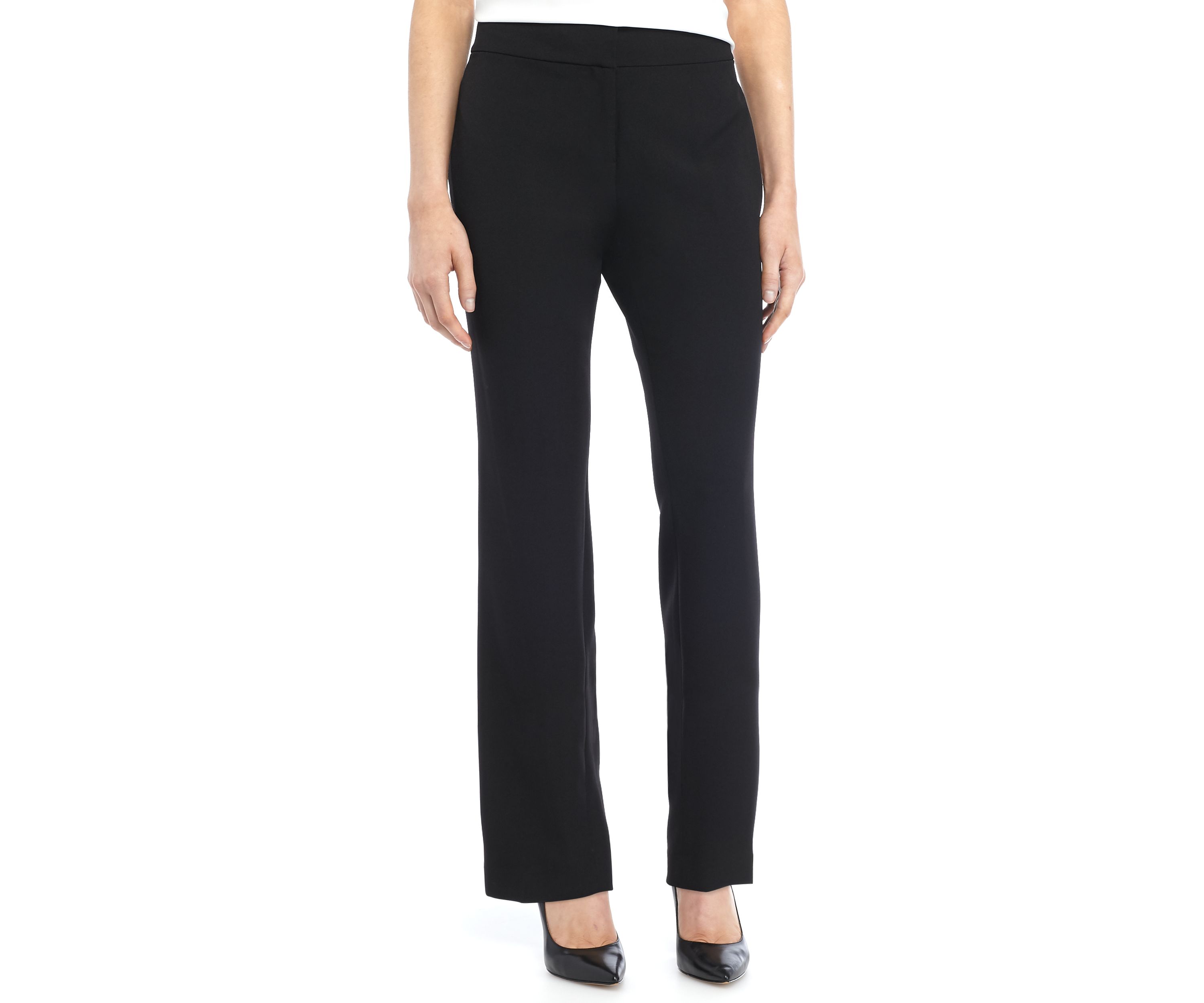 Petite Stretch Crepe Slim Leg Pants
