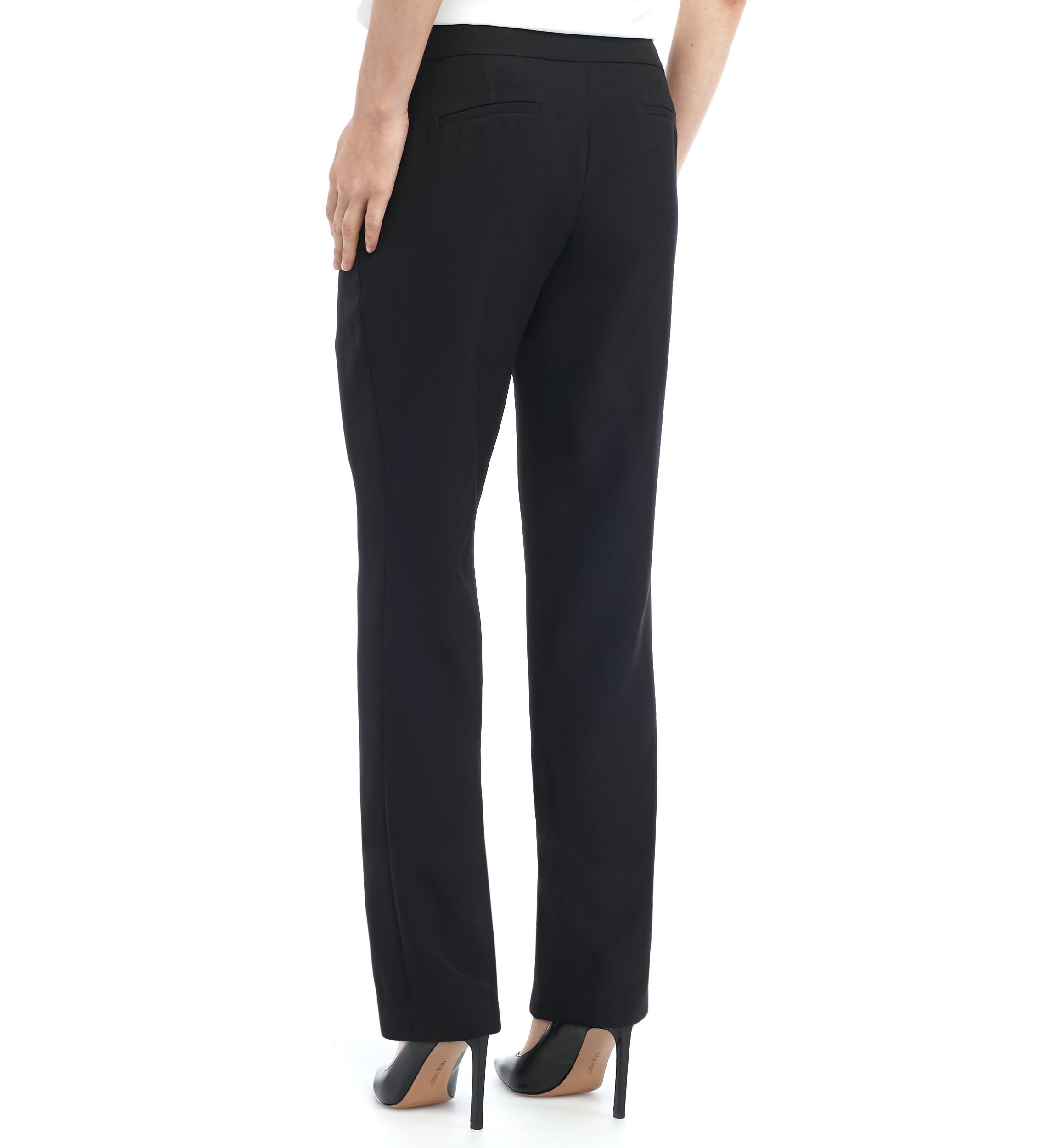 Petite Stretch Crepe Slim Leg Pants