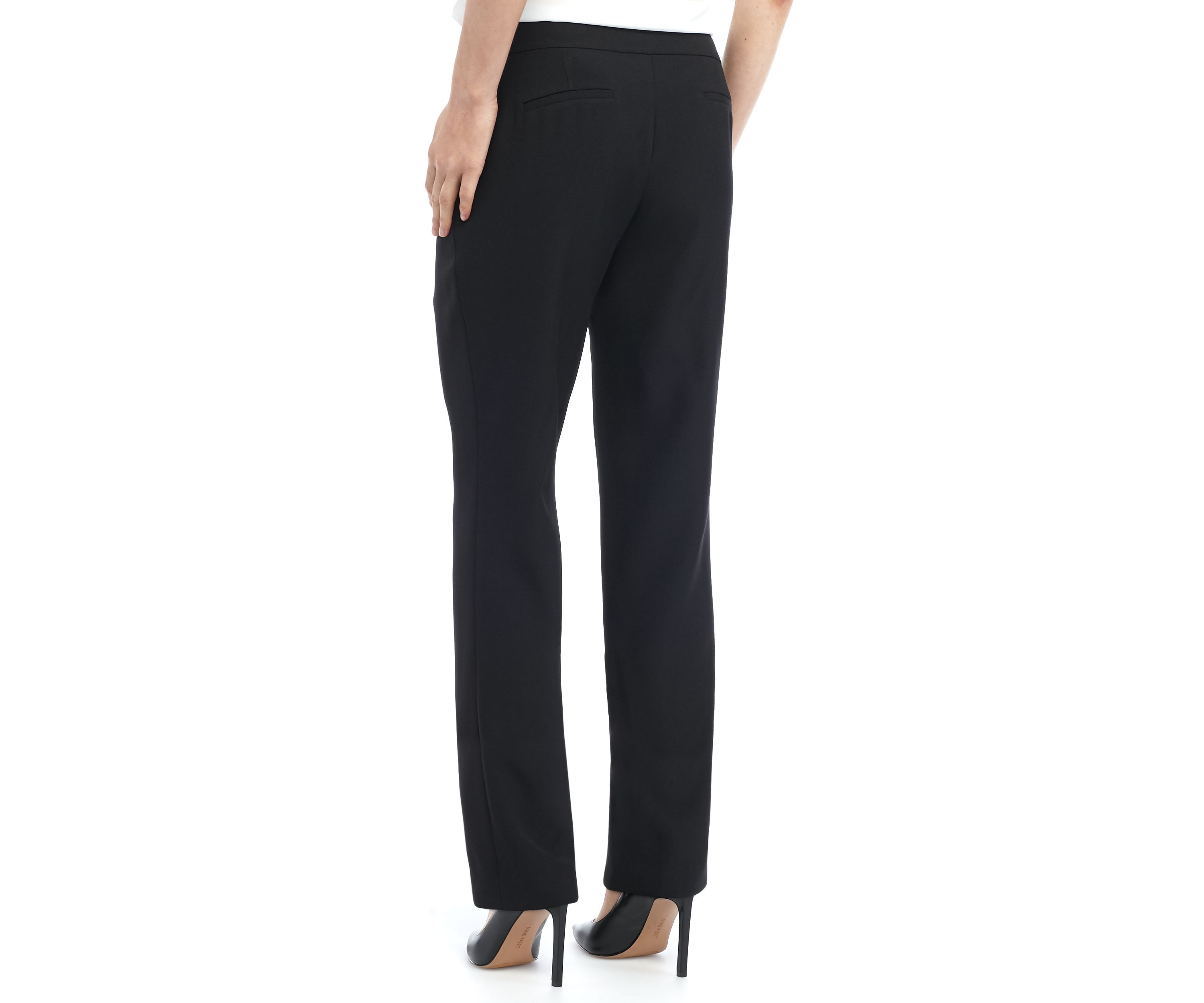 Petite Stretch Crepe Slim Leg Pants