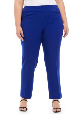 Kasper Women's Plus Size Pull on Compression Pant