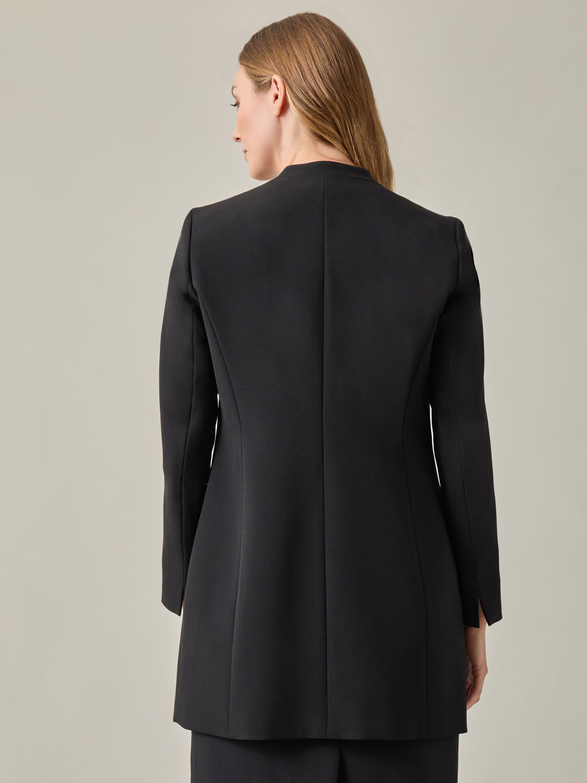 Womens Stretch Crepe Blazer