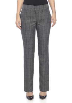 Kasper Plaid Slim Pants | belk