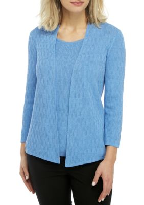 kasper shaker stitch cardiga