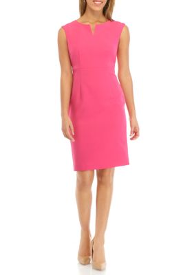 Kasper Petite Women's Split Neck Sheath Dress | belk