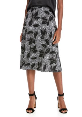 Kasper Women's Tropical Geo Puff Midi Flare Skirt | belk