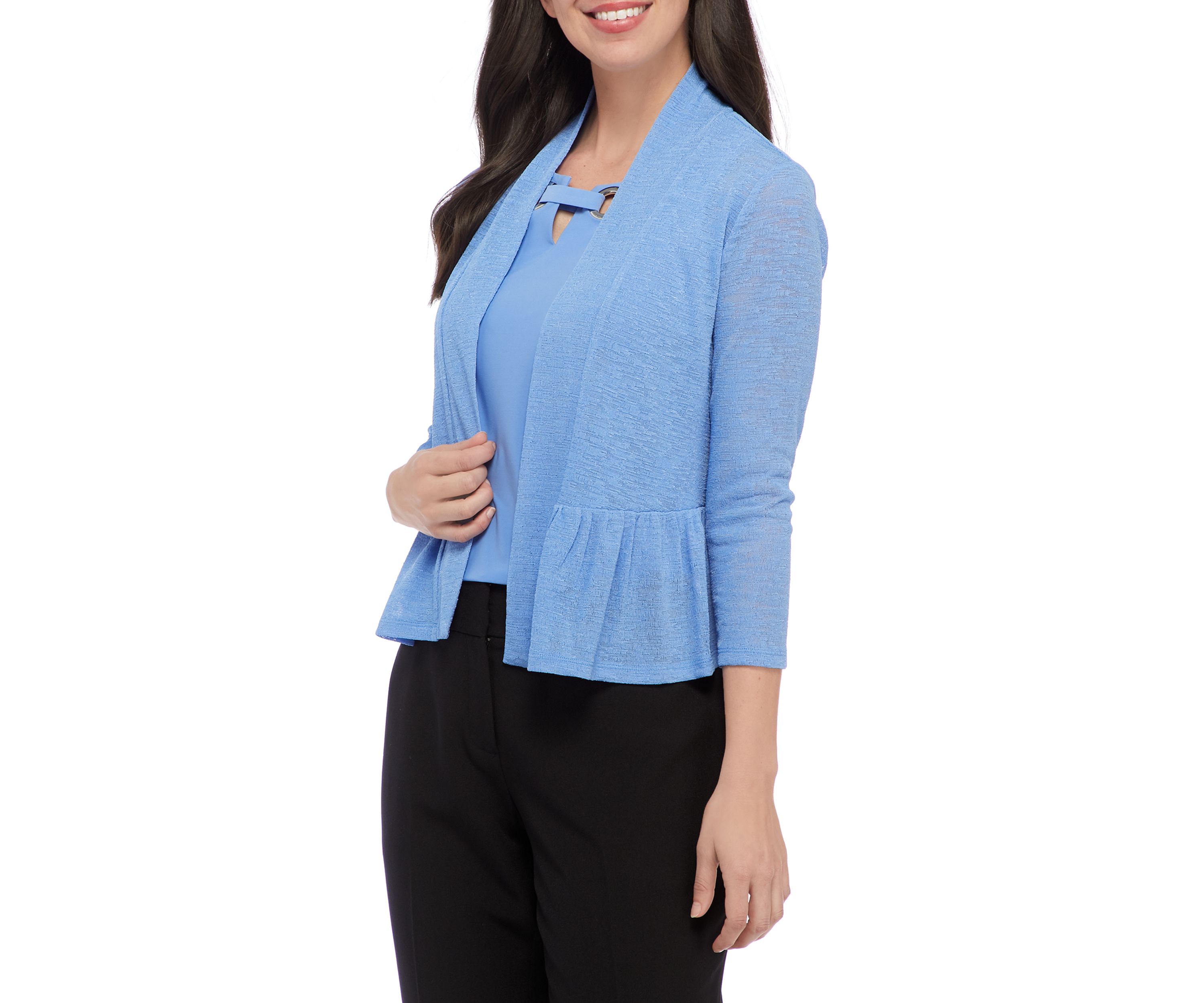 Womens Peplum Cardigan