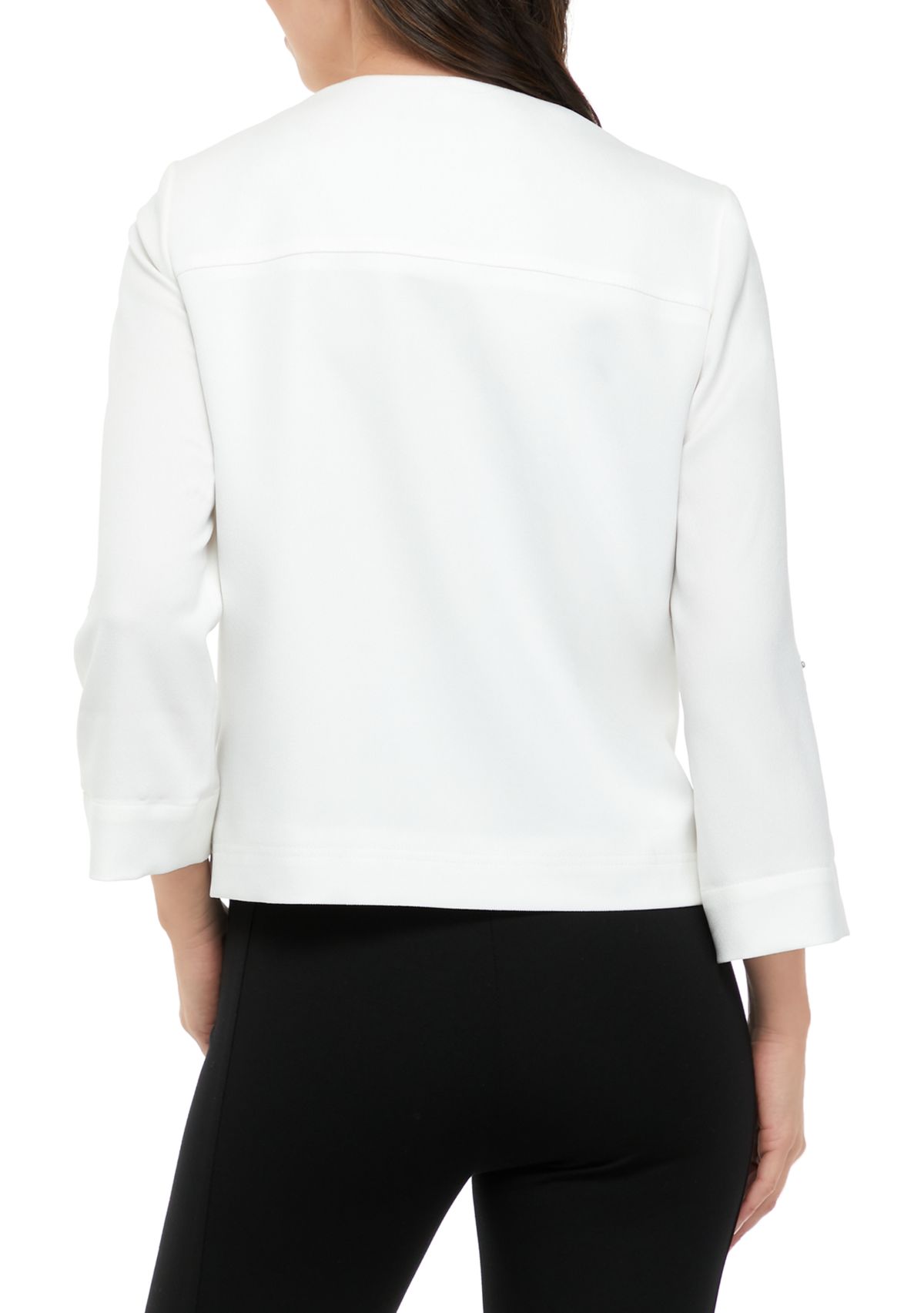 Roll Tab Sleeve Snap Front jacket 