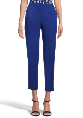 Kasper Women's Elastic Waist Crepe Crop Pants | belk