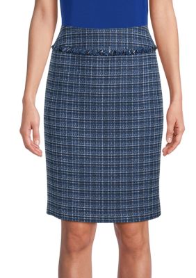 Kasper Womens Tweed Fringe Skirt | belk Kasper Womens Tweed Fringe Skirt