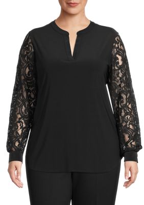 belk plus size tops