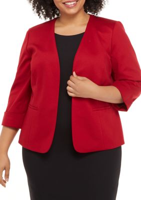 sovende foretrække social Kasper Plus Size Ponte Jacket | belk