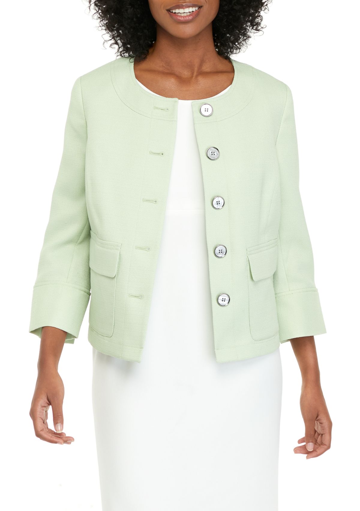 Five Button Tweed Jacket