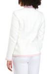 Womens Four Pocket Open Front Contrast Jacket