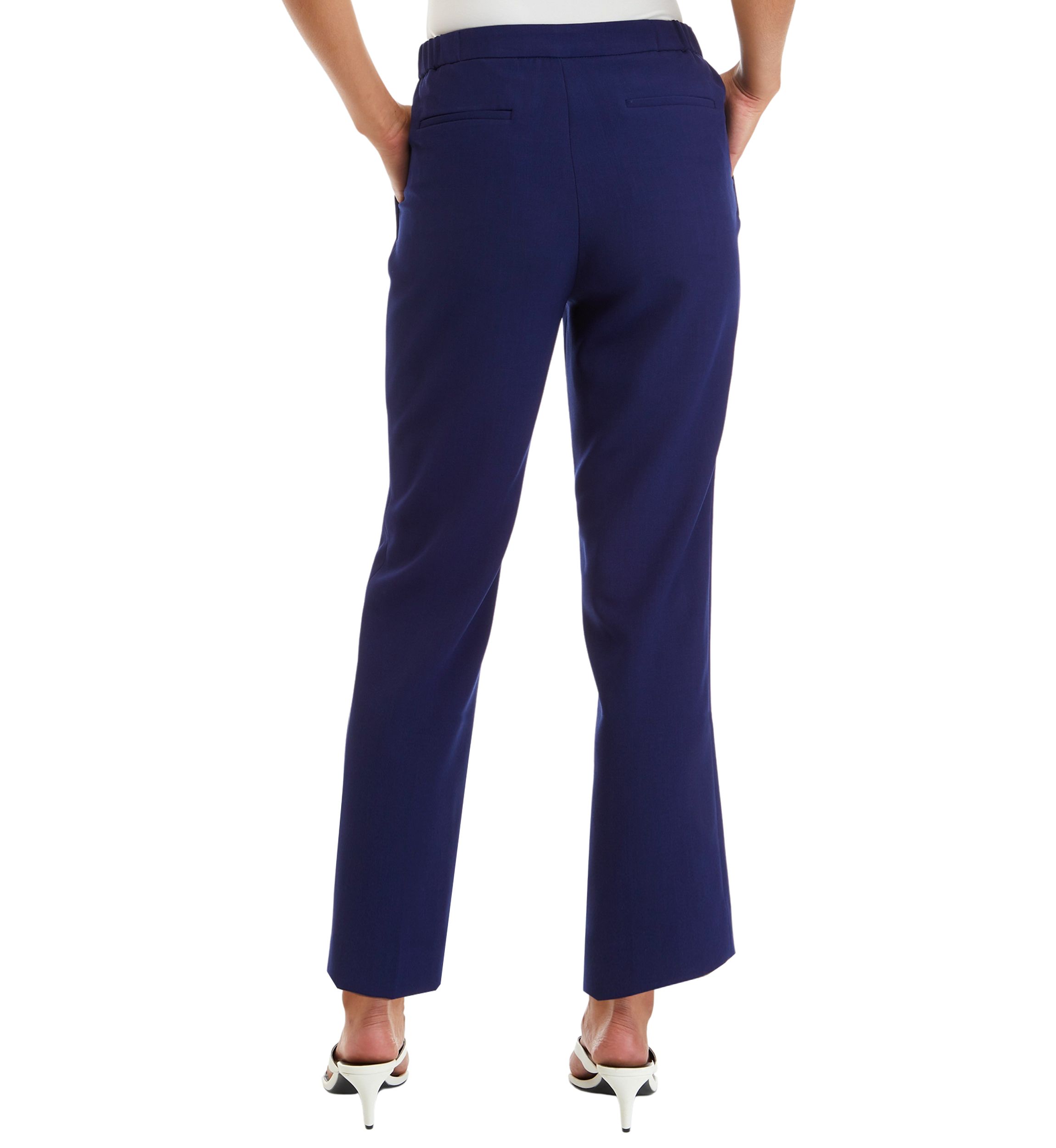 Petite  Elastic Back Trouser Pants