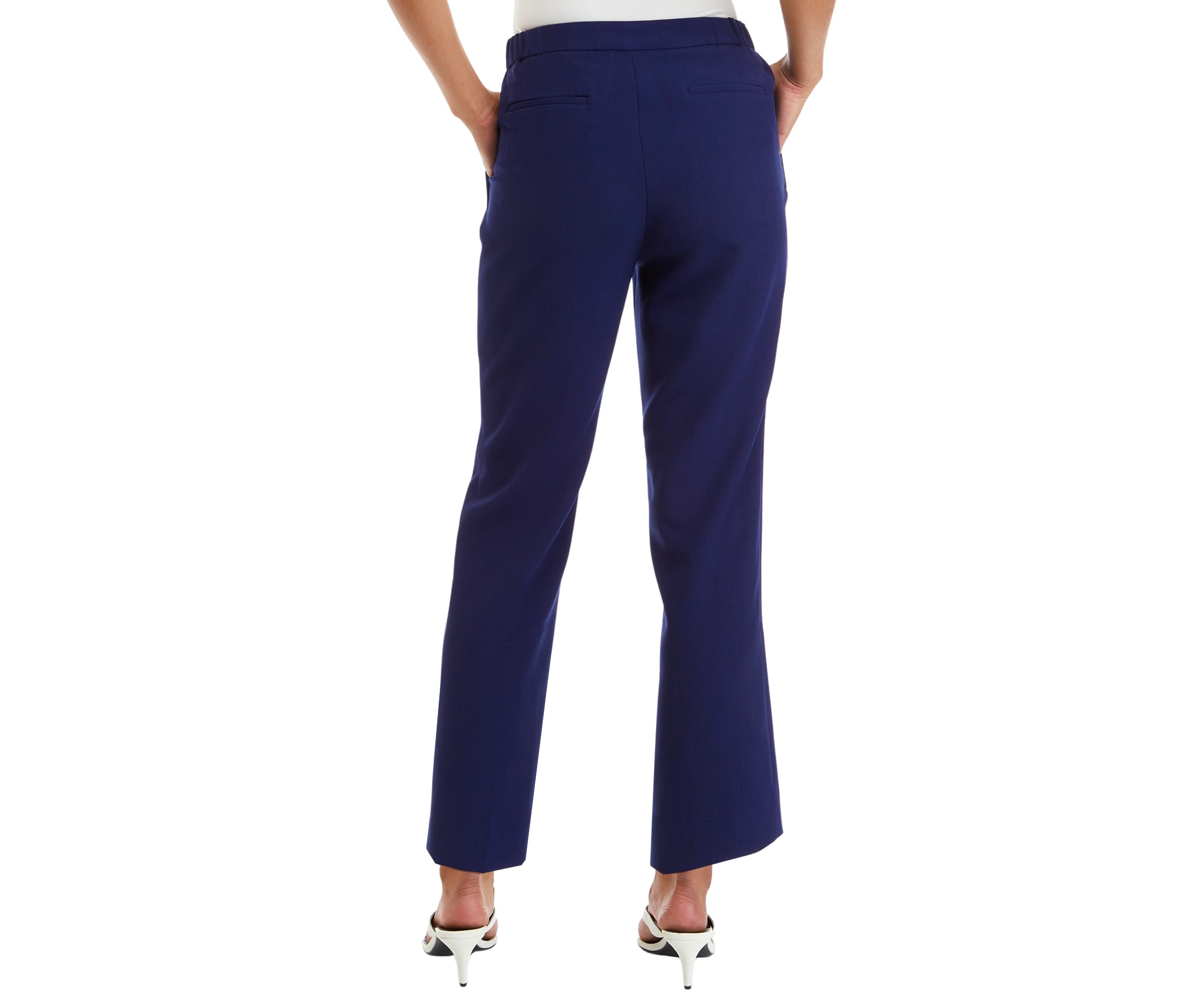 Petite  Elastic Back Trouser Pants
