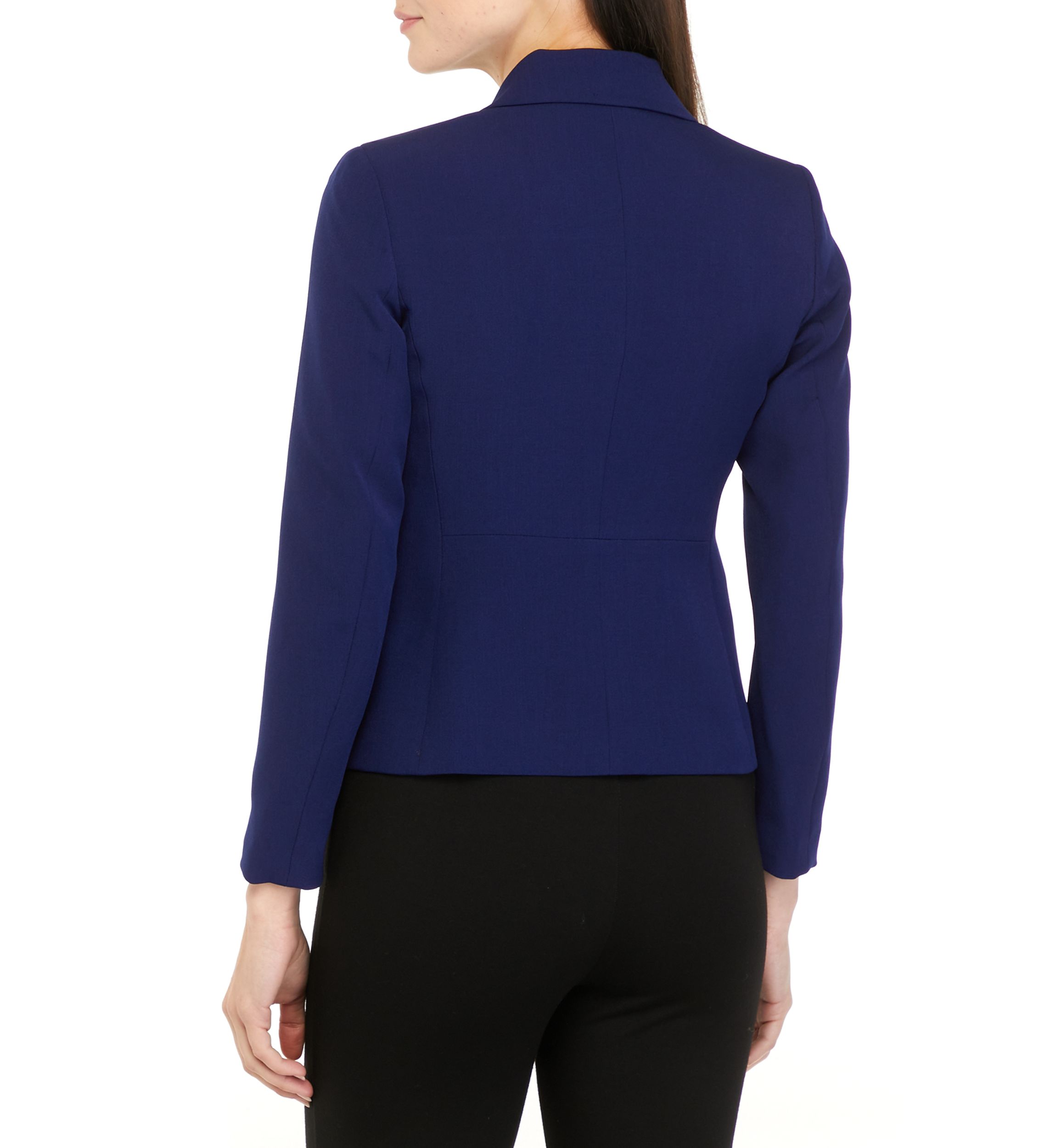 Petite  Two Button Flap Pocket Blazer