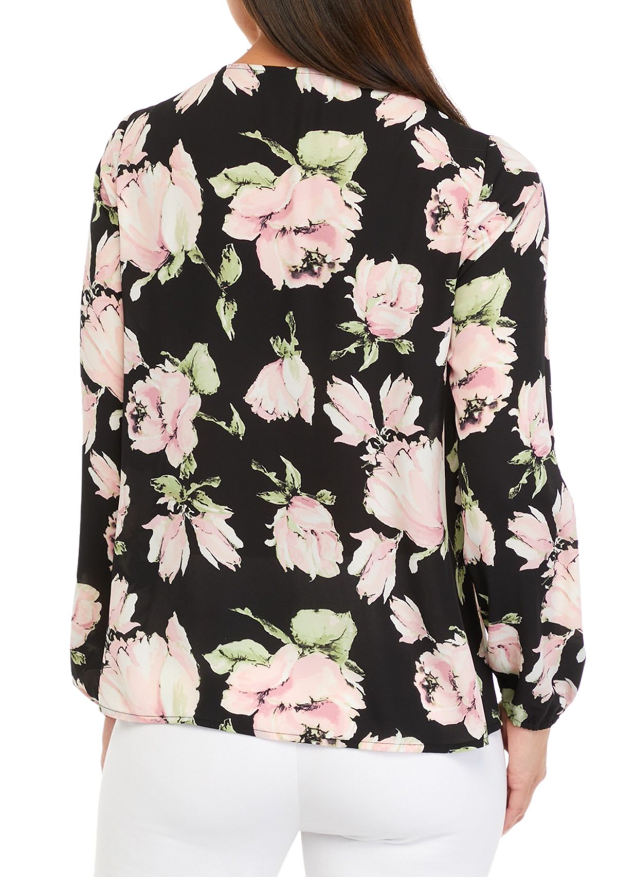 Womens Blouson Floral Top