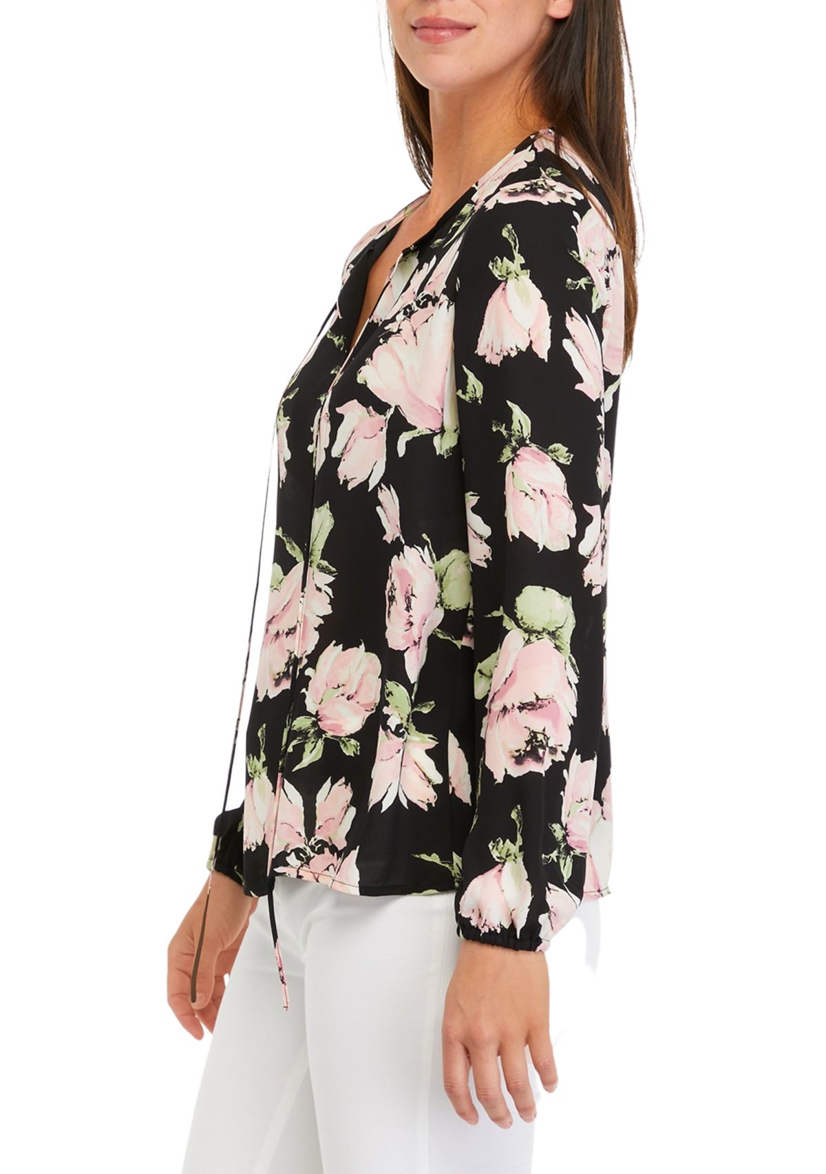 Womens Blouson Floral Top