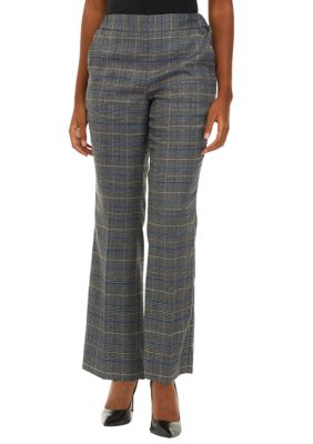 Kasper Women's Flare Leg Plaid Pants | belk