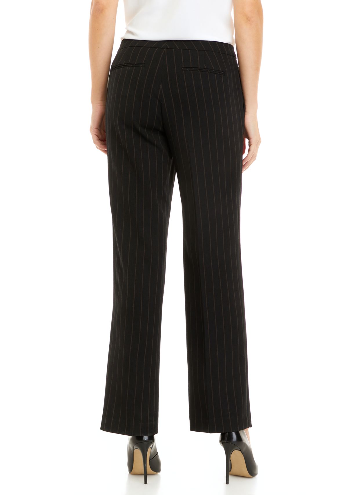 Womens Pinstripe Trouser Pants