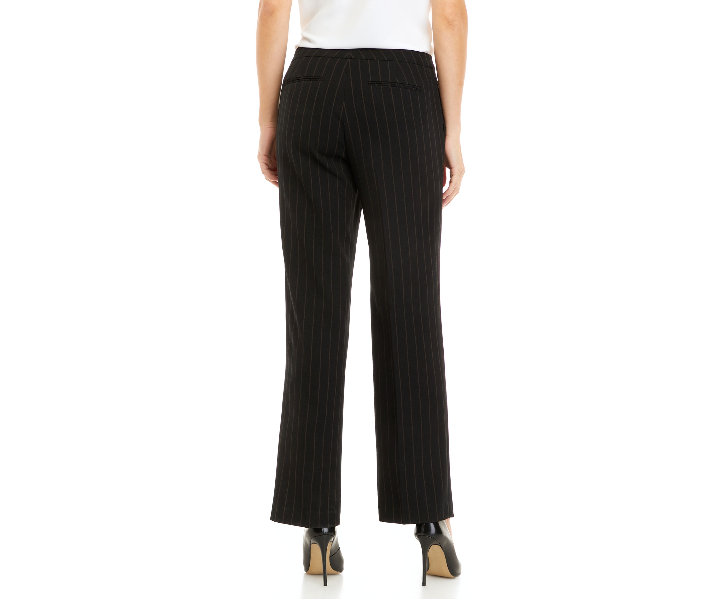 Womens Pinstripe Trouser Pants