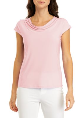 Haut Kenneth Cole Manches Courtes Col Enroulé – Taille L – Multicolore – Occasion Très Bon état