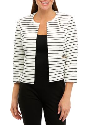 KASPER PETITE Black & White Blazer Jacket Size 16P - $38 - From