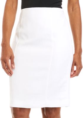 Kasper white hotsell pencil skirt