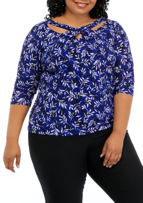  Women Plus Size Tops Short Sleeve Summer Keyhole