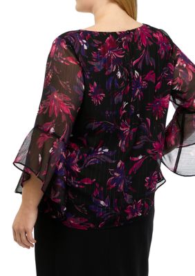 Alex evenings plus deals size formal tops