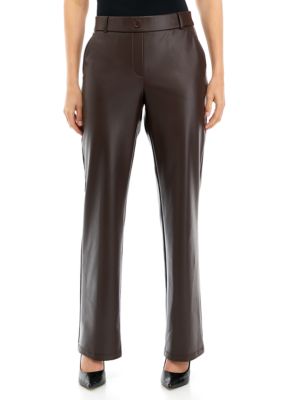 Brown Leather Pants – Blossom by Bella