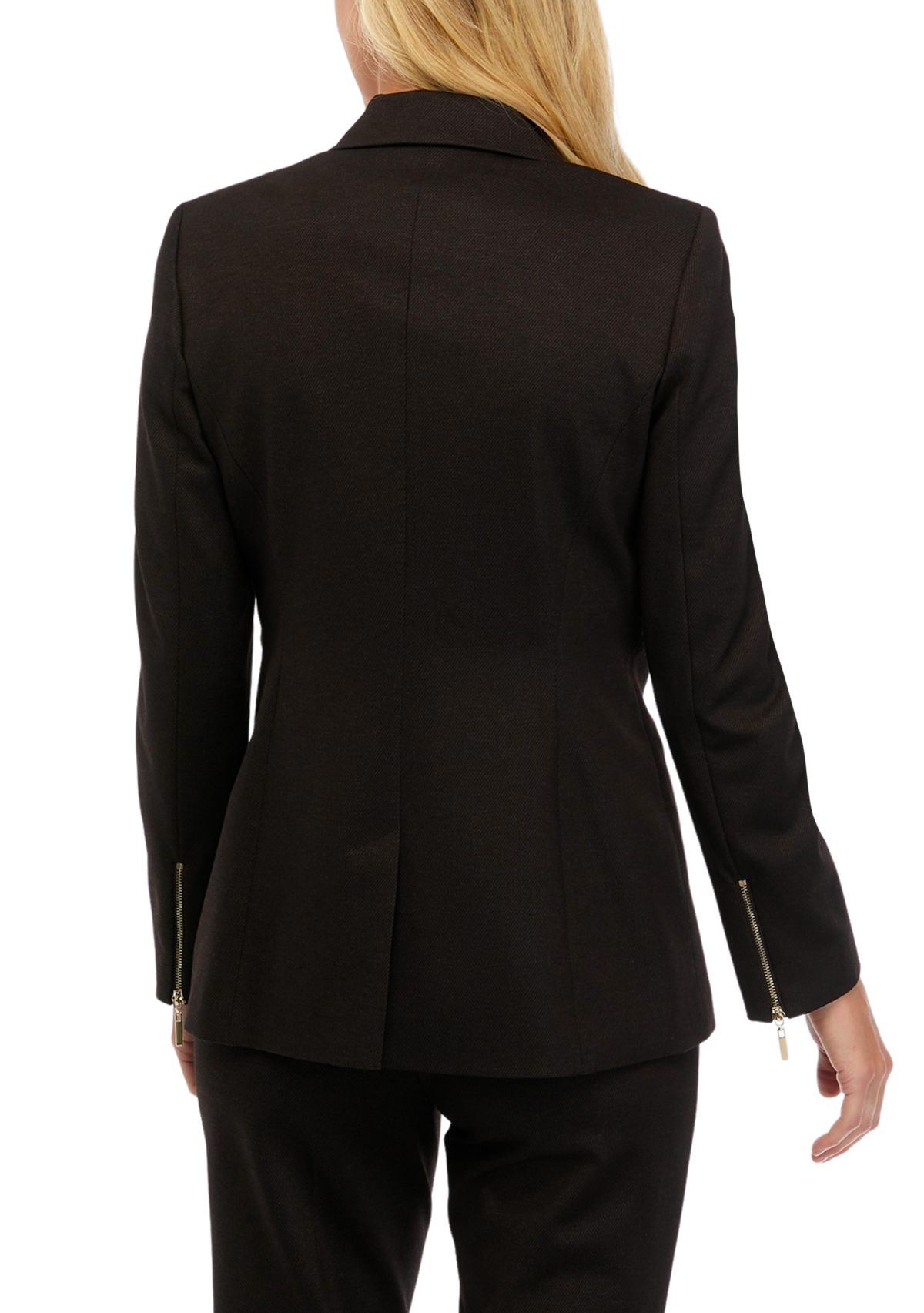 Womens One Button Ponte Jacket