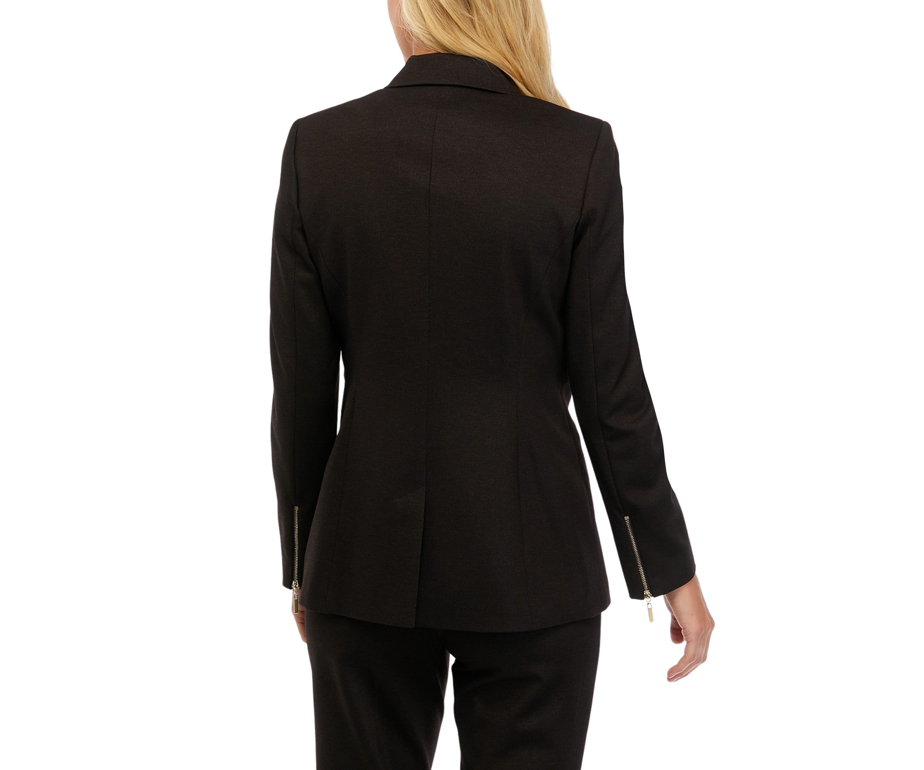 Womens One Button Ponte Jacket