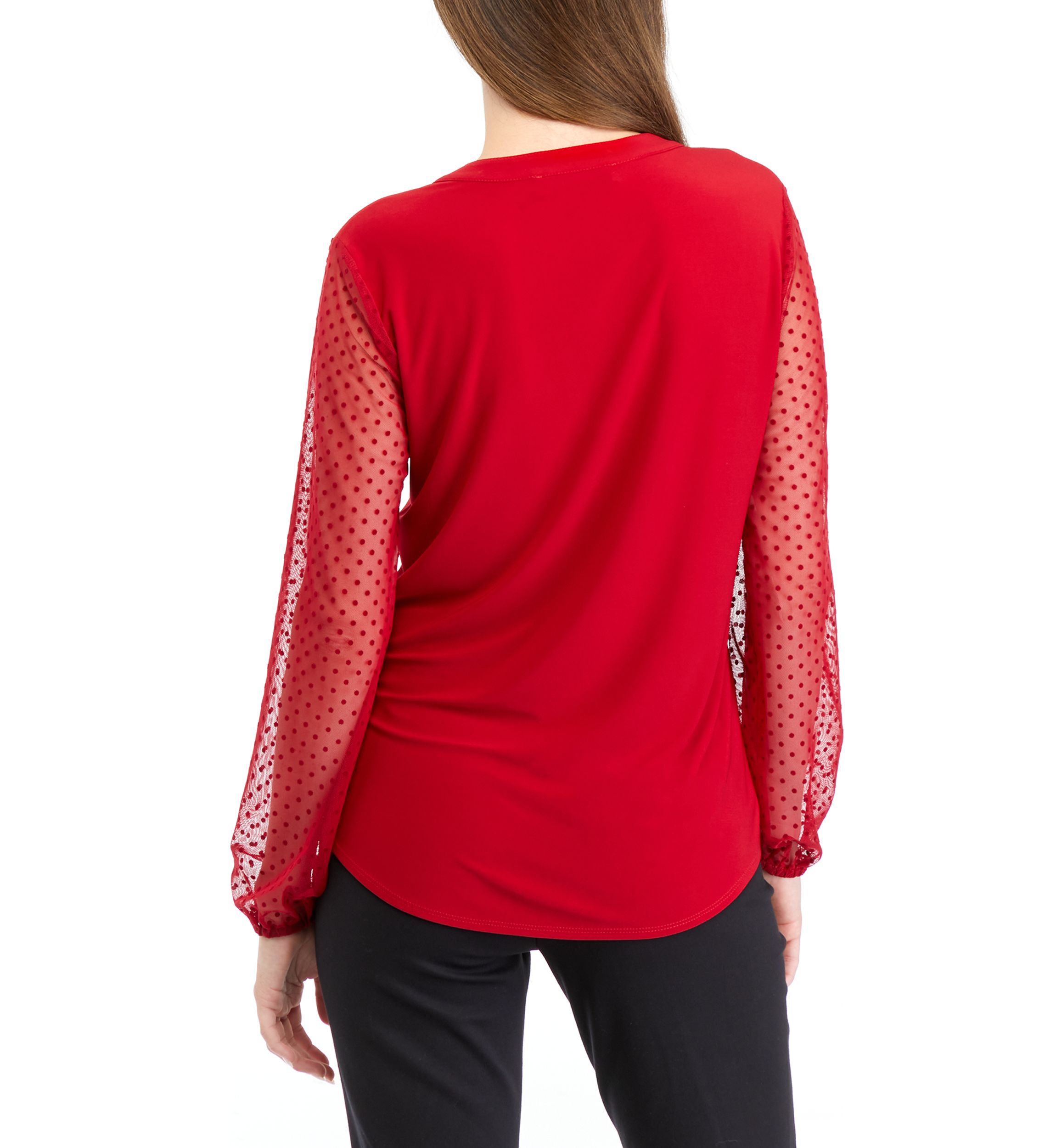 Womens Split Neck Top