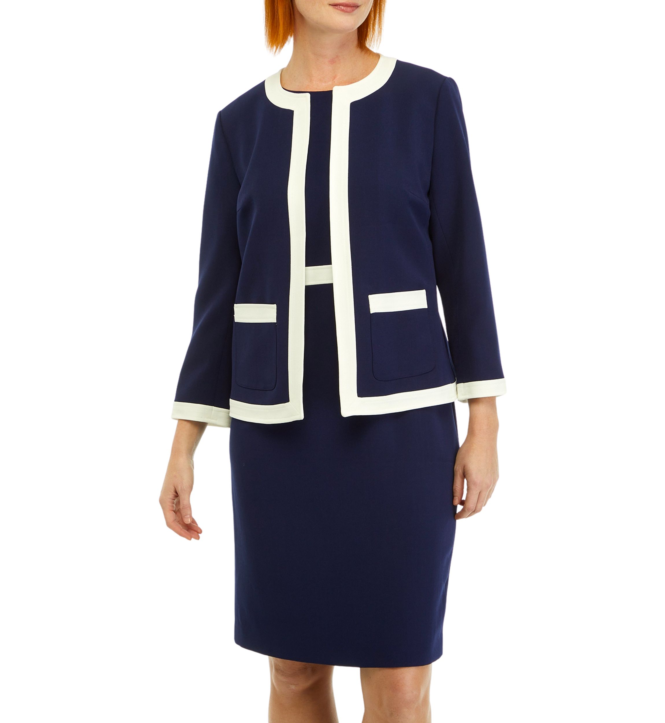 Womens Framed Jacket with Patch Pockets