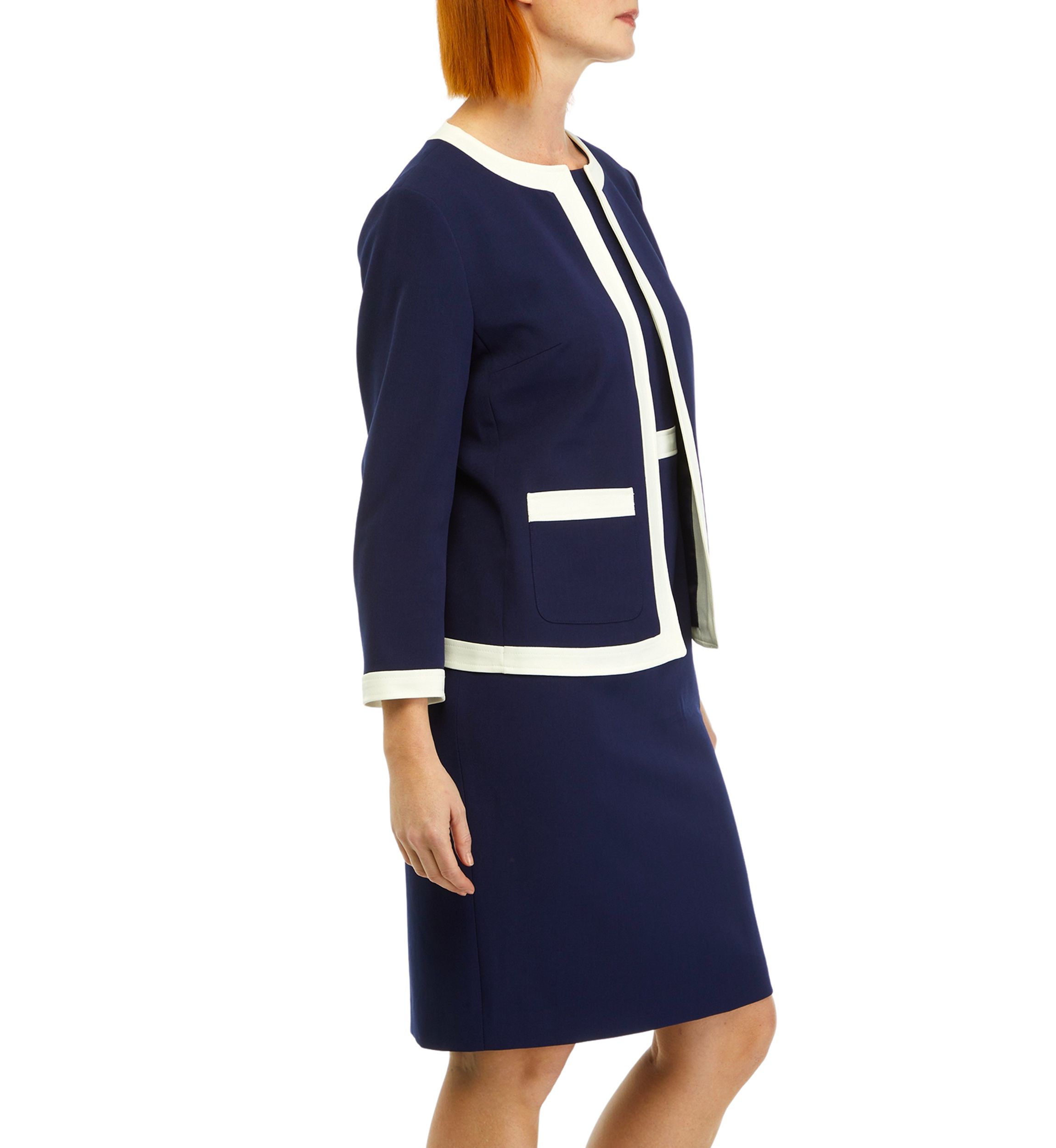 Womens Framed Jacket with Patch Pockets