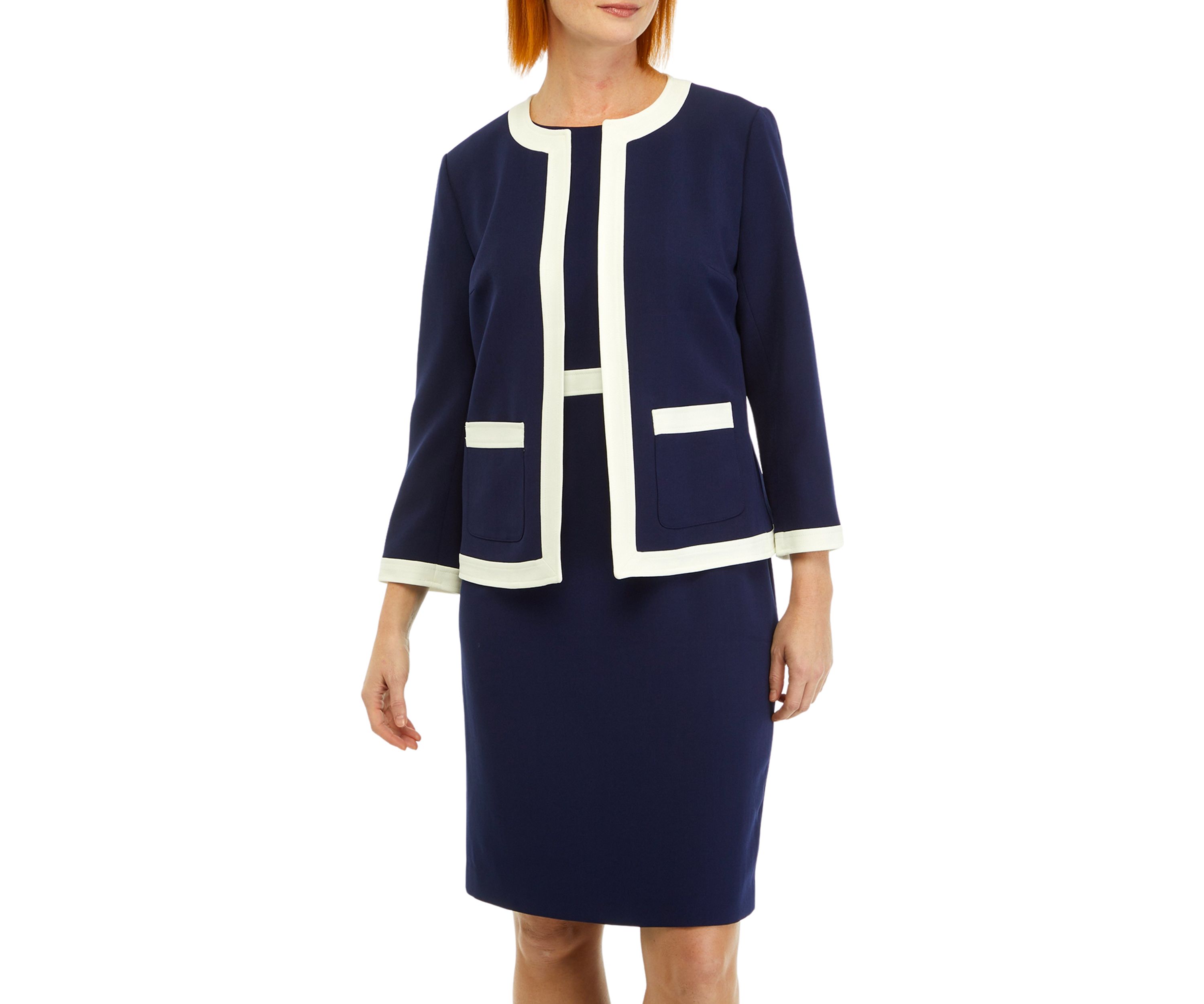 Petite Framed Jacket with Patch Pockets
