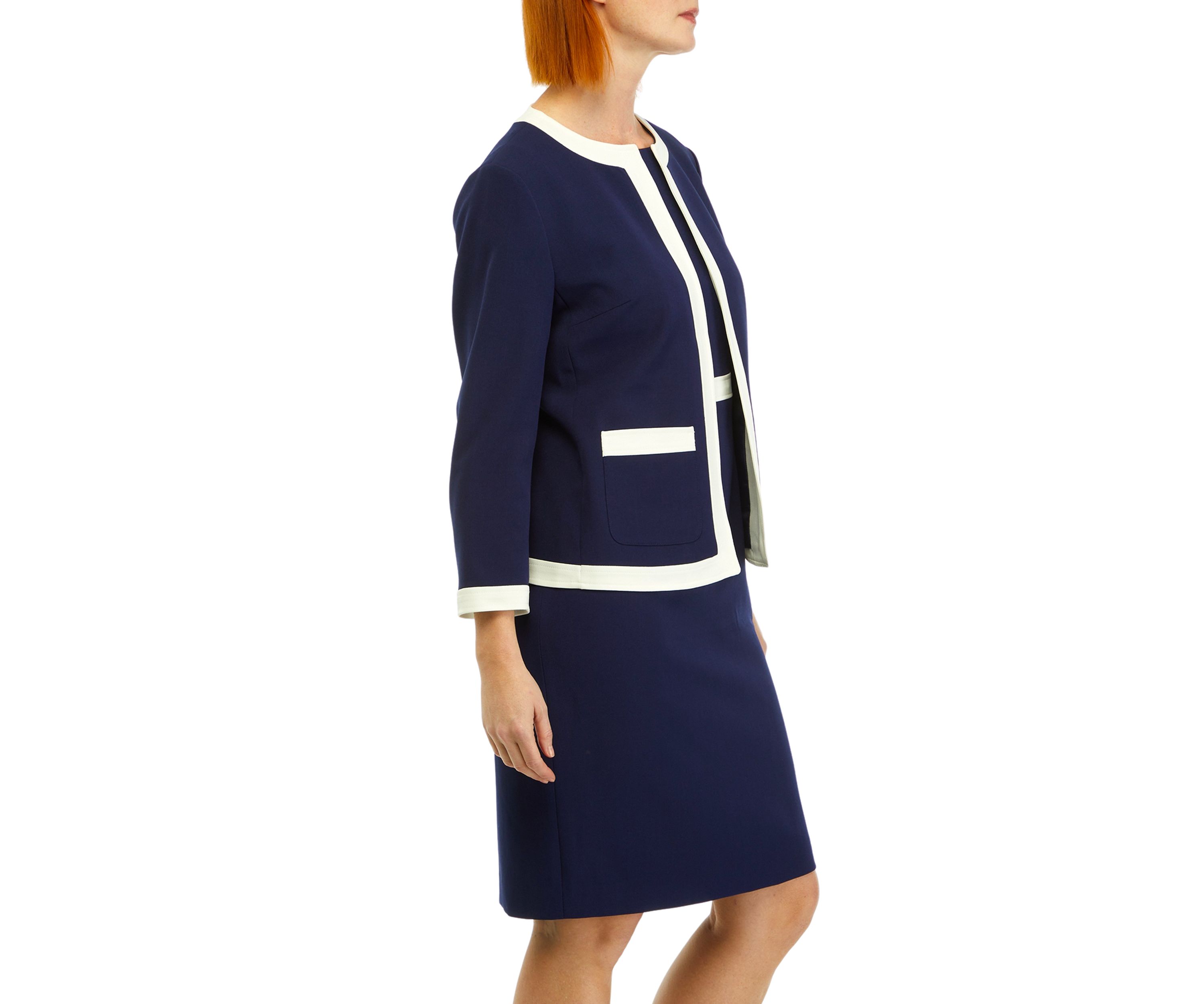 Petite Framed Jacket with Patch Pockets