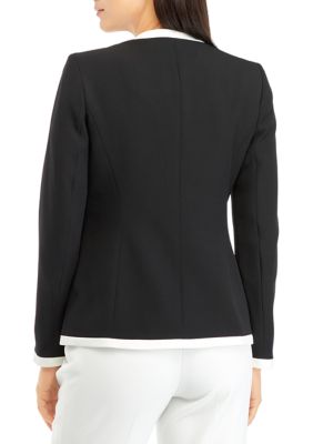 Kasper Separates Blazer Women's Size 16 Black Button Front Long Sleeve  Lined – St. John's Institute (Hua Ming)