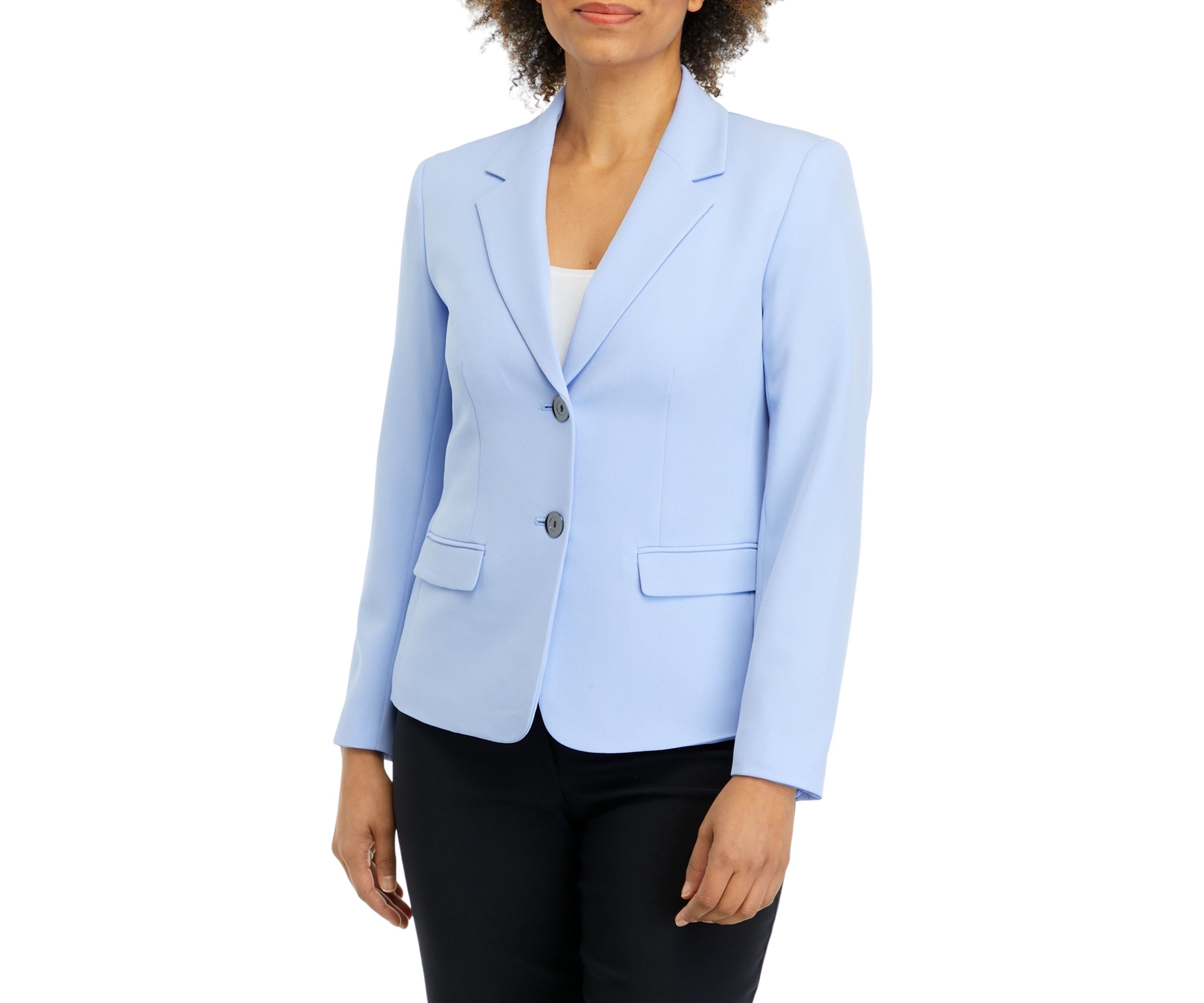 Womens 2 Button Notch Collar Jacket