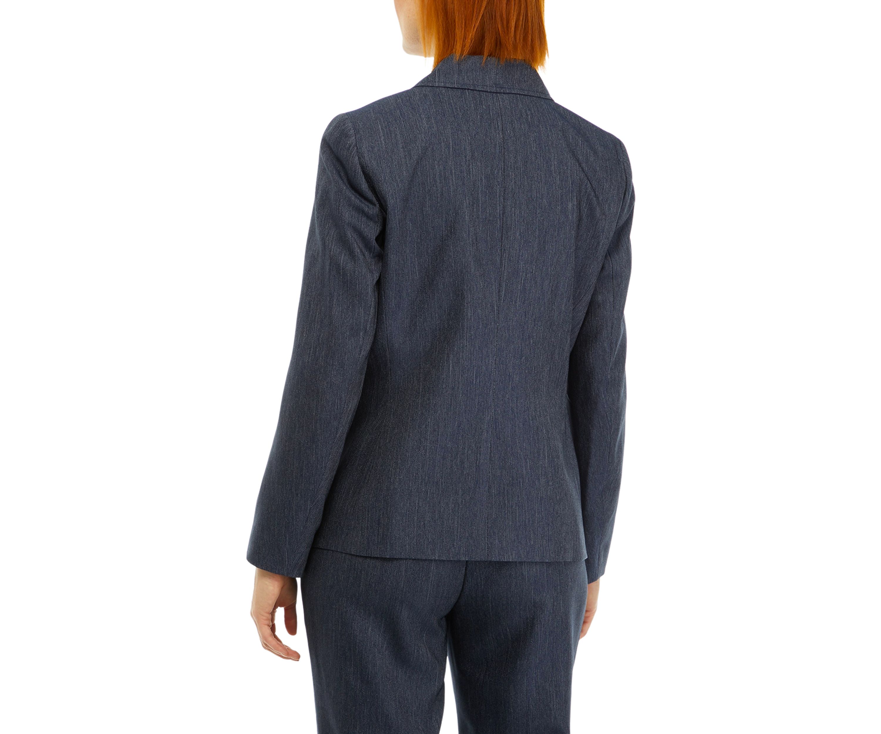 Womens 3 Button Notch Collar Blazer