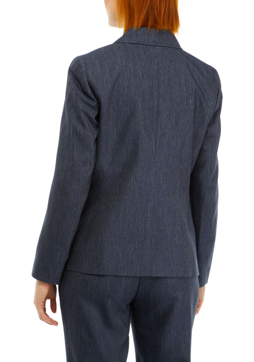 Womens 3 Button Notch Collar Blazer